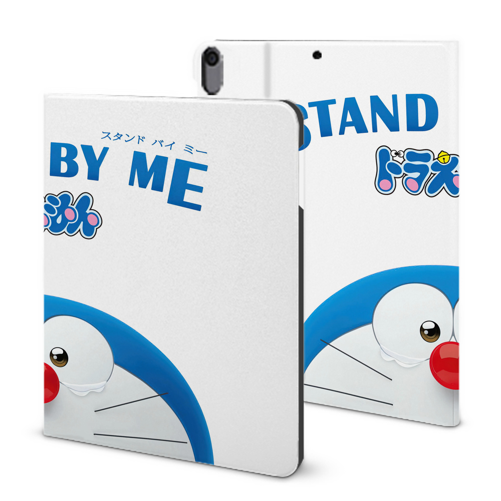 （画像用） ドラえもん Doraemon IPad ケース ブック型 PUレザー TPU 耐衝撃 軽量 薄型 ペン収納なし 全面保護 IPad 各モデル対応